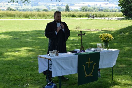 Mobile Sommerkirche mit Pfarrer Tim Wendorff am Godelheimer See